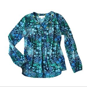 🧡 Michael Kors Blue Blouse